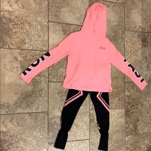 Girls Justice matching hoodie & leggings